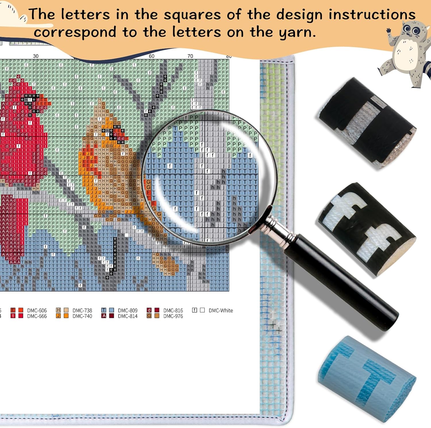 ZFFLYH Latch Hook Kits Rug, Cardinal Crocheting Carpet Rug with Printed Canvas for Adults Beginners, 20.5X15 Inch 2 - Cardinal