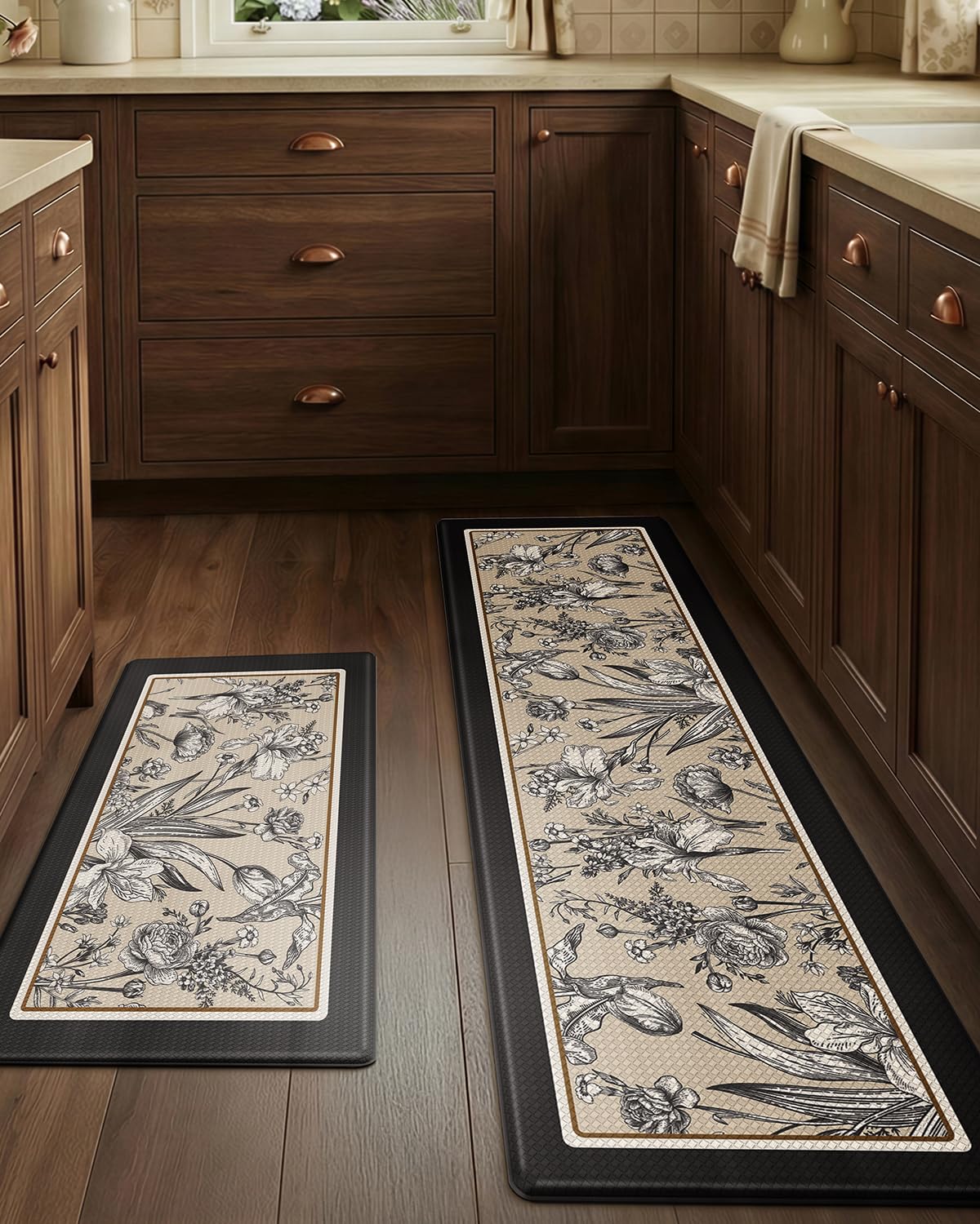 LUMI Anti-Fatigue Kitchen Floor Mats Set of 2