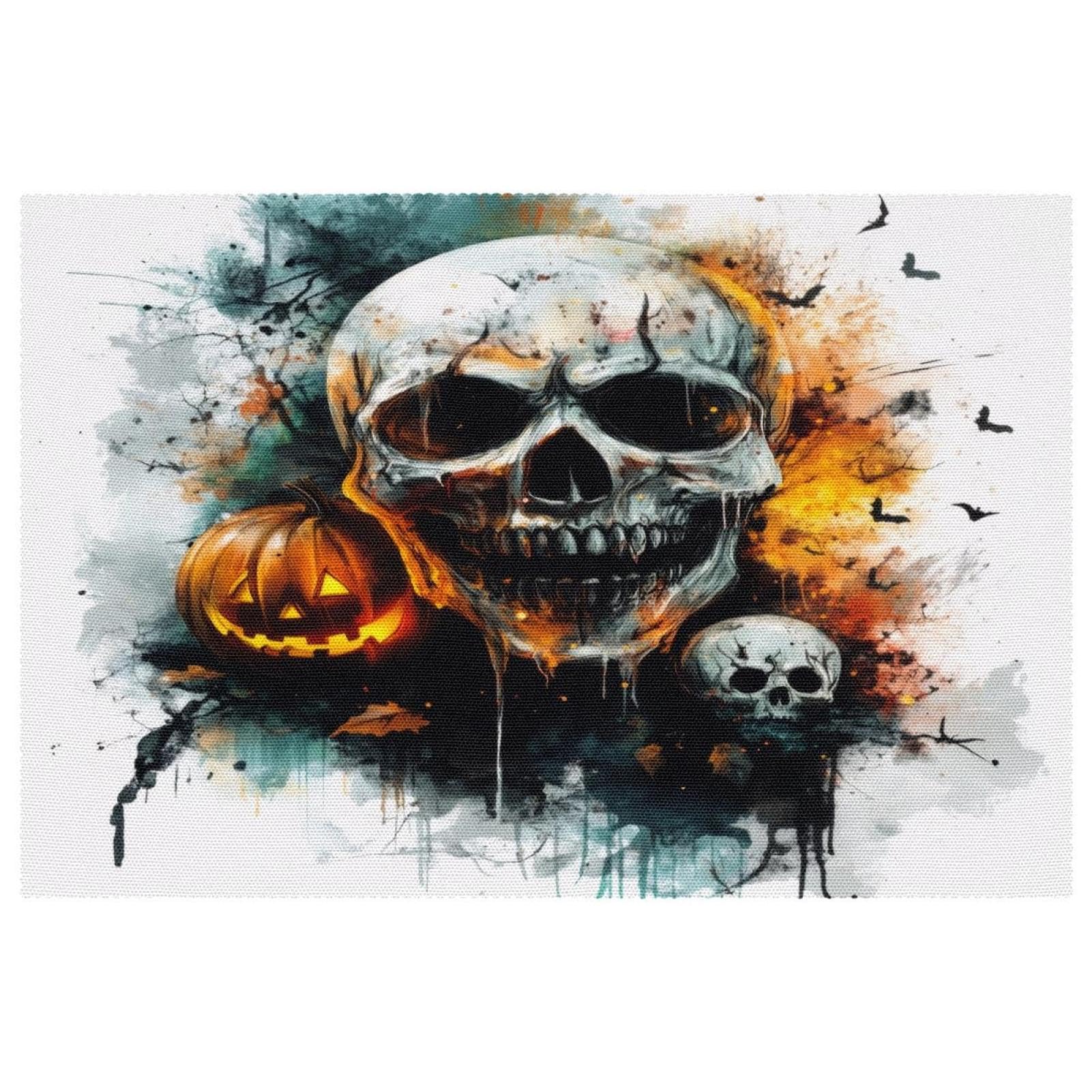 Set de table Halloween résistant à la chaleur protection table salle à manger lot de 6