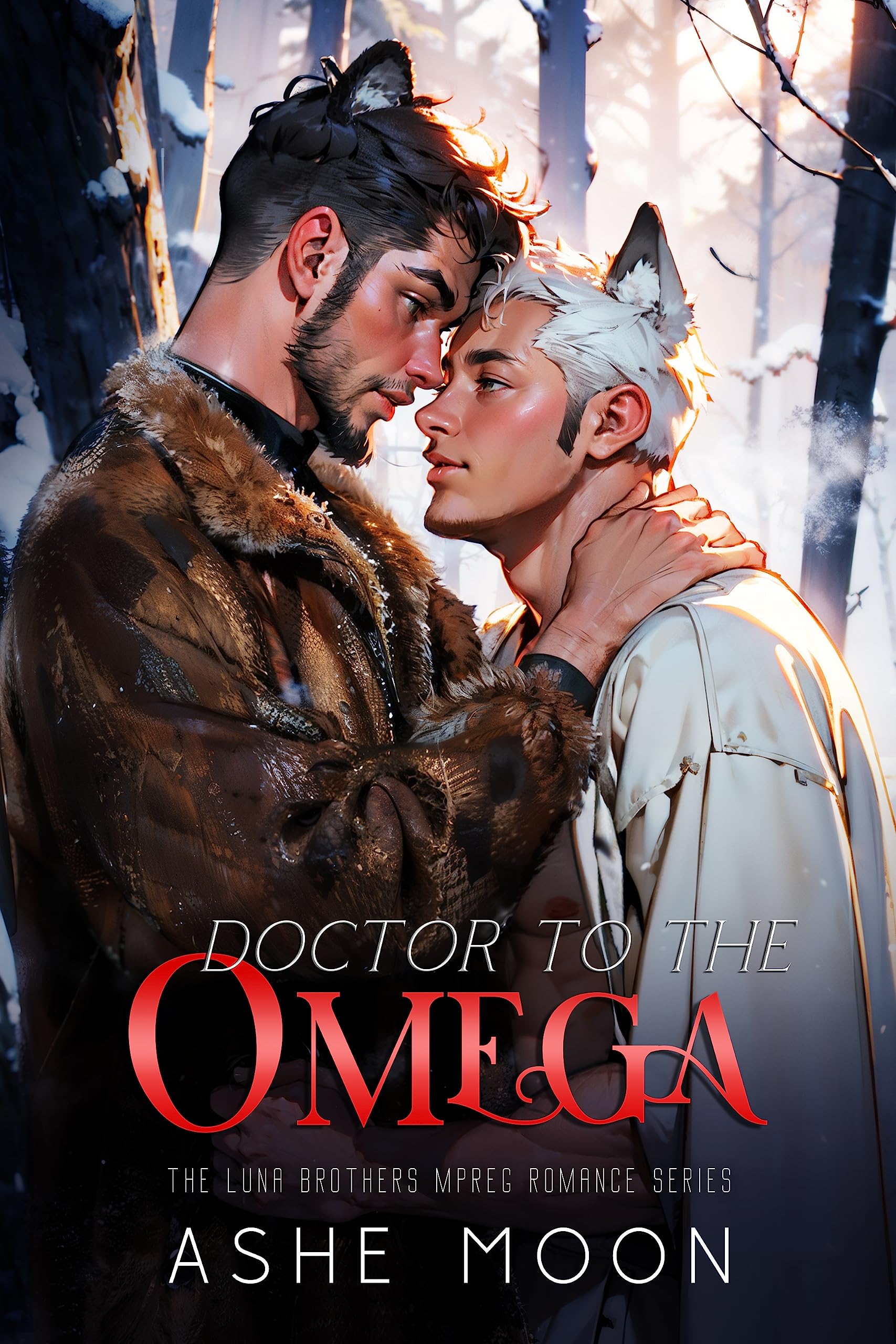 Doctor to the Omega: An MM Mpreg Shifter Gay Romance (Luna Brothers Book 2)