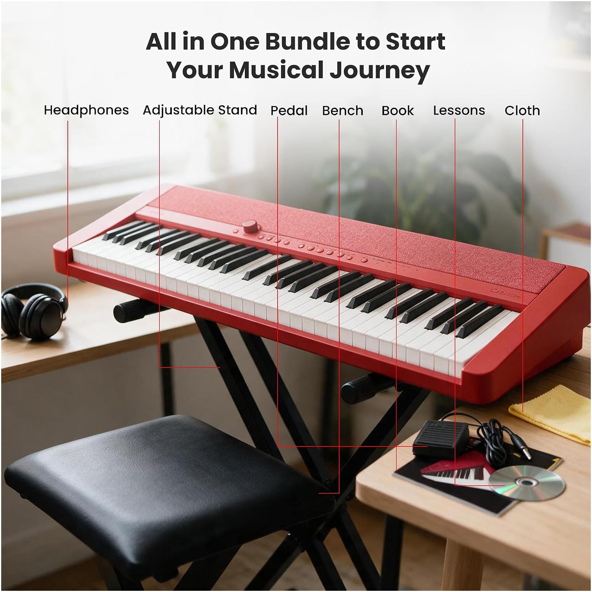 Casio Casiotone CT-S1 61-Key Portable Digital Keyboard