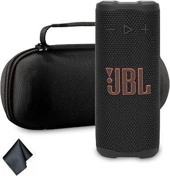 مكبر صوت بلوتوث محمول JBL Grip باللون الأسود JBLGRIPBK IP68 مقاوم للماء والغبار | بلوتوث 5.4 | AI Sound Boost | بطارية تدوم 14 ساعة | تتضمن حقيبة حمل وقطعة قماش للتنظيف