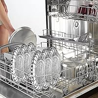 Vista 5 de DEAYOU Paquete de 12 platos redondos de acero inoxidable, platos llanos grandes de 12 pulgadas para comer, bandejas plateadas para servir fiestas