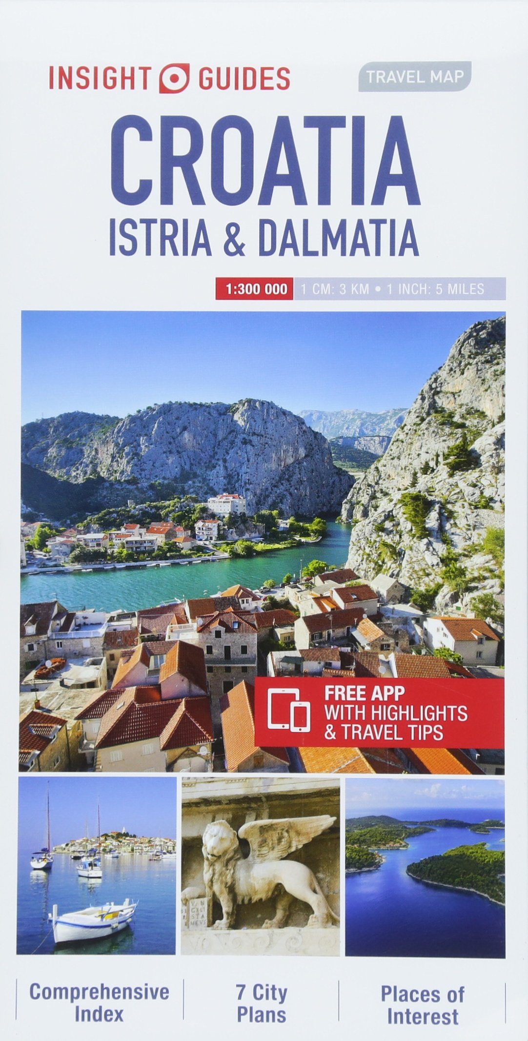 Insight Guides Travel Map Croatia Istria & Dalmatia