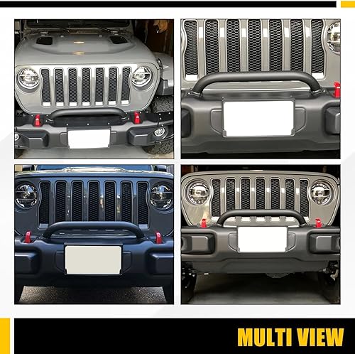 Miniatura 7 de KUAFU Protector de cepillo de 3-1/8 pulgadas de altura compatible con Jeep Wrangler JL 2018-2023 Gladiator JT 82215351 Rubicon Protector de cepillo