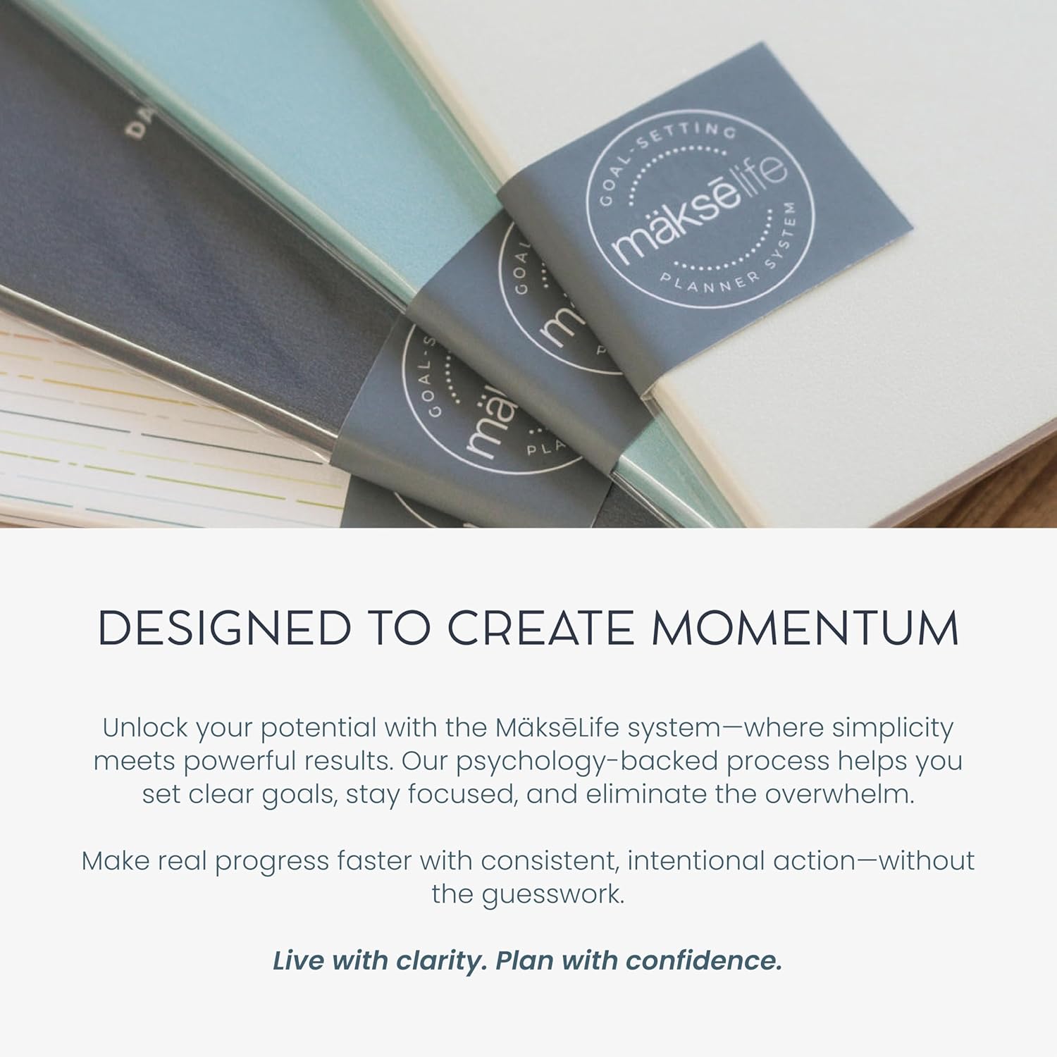 MäksēLife Purposeful Life Desk Easel - 53-Week of Self-Discovery, Daily Mindset Affirmations, Life Coaching Tips & Journal Prompts to Transform Your Year      Unknown Binding