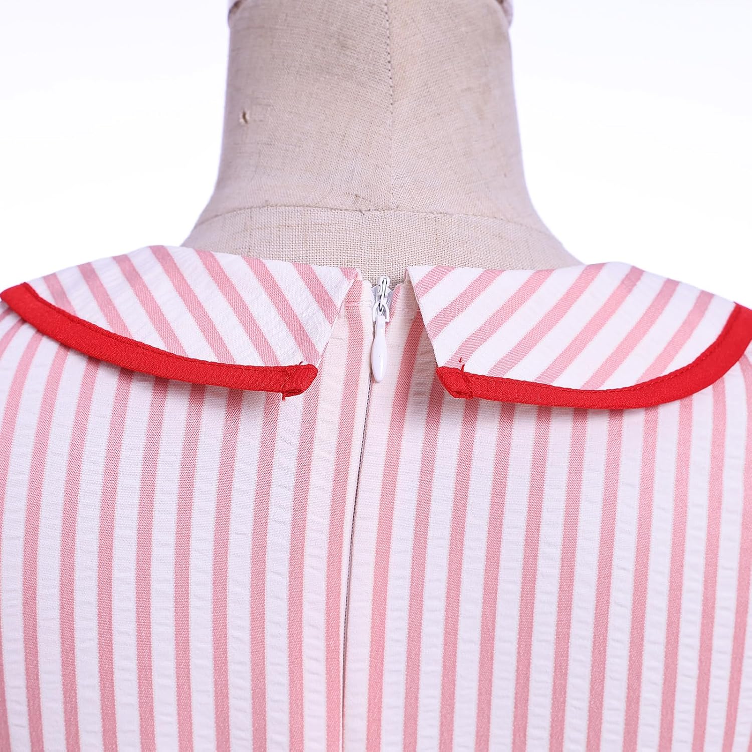 ODIZLI Kids Girls 1950s Retro Dress Short Sleeve Stripe Tiered Dress with Belt Rockabilly Party Dresses