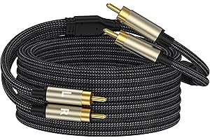 Cable de audio RCA, adaptador de subwoofer de audio estéreo de 2RCA...
