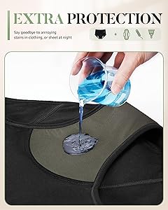 Benirap Period Underwear for Women Heavy Flow Leakproof High Waisted Cotton Panties Postpartum Menstrual Briefs 3 Pack