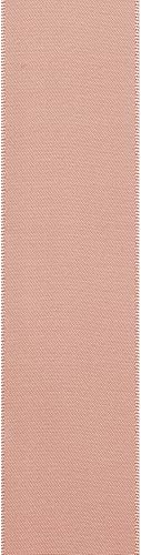 Miniatura 3 de Berwick Offray - Cinta de satén de doble cara de 1.5 pulgadas de ancho, rosa melocotón pálido, 50 yardas