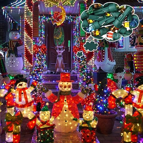 Miniatura 6 de Guirnalda de luces LED de 0.197 pulgadas de diámetro, bombillas LED de repuesto de alambre de gran angular, para interiores y exteriores, decoración