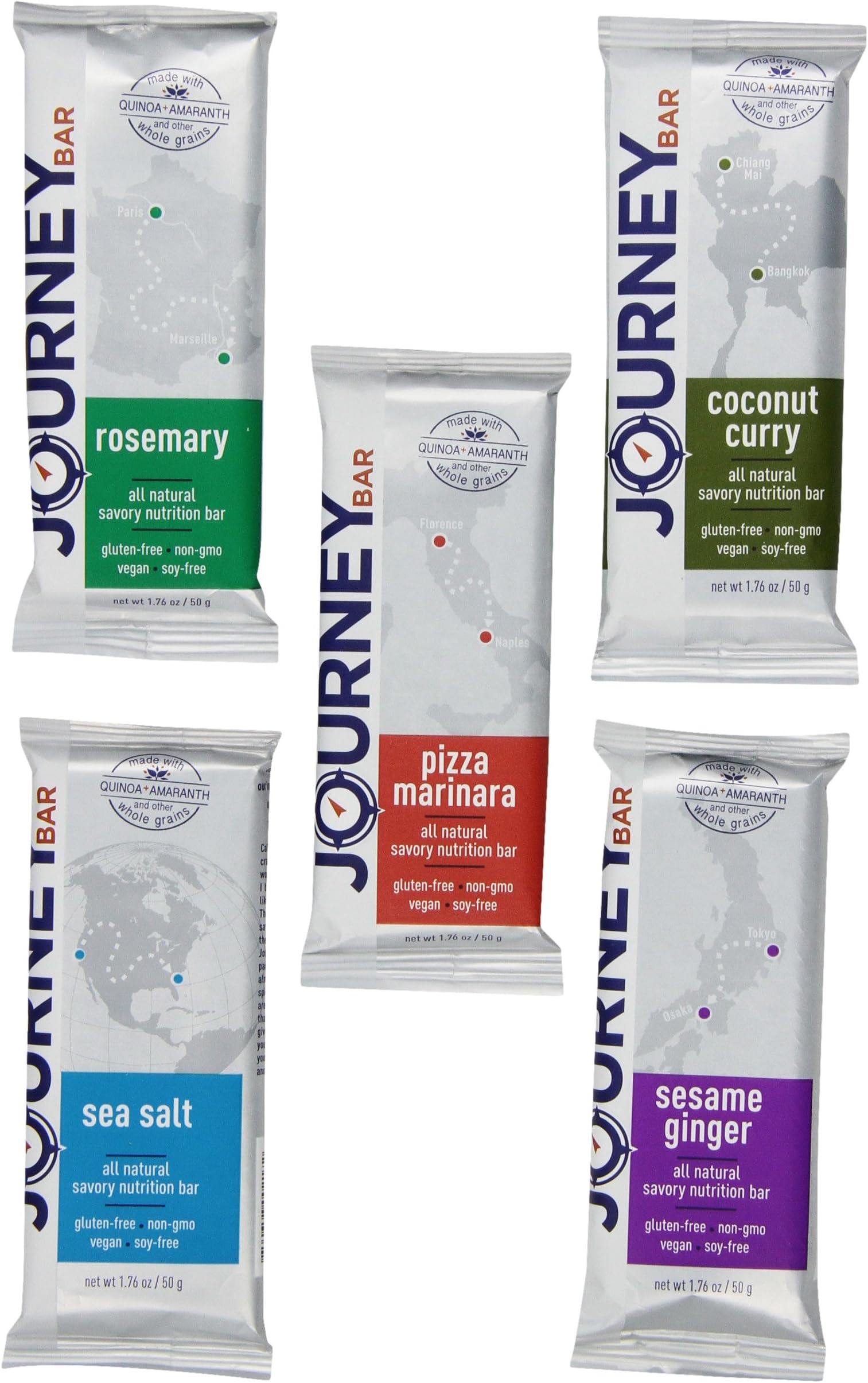 Journey Bar Nutrition Bars Variety Pack, 1.6 Pound