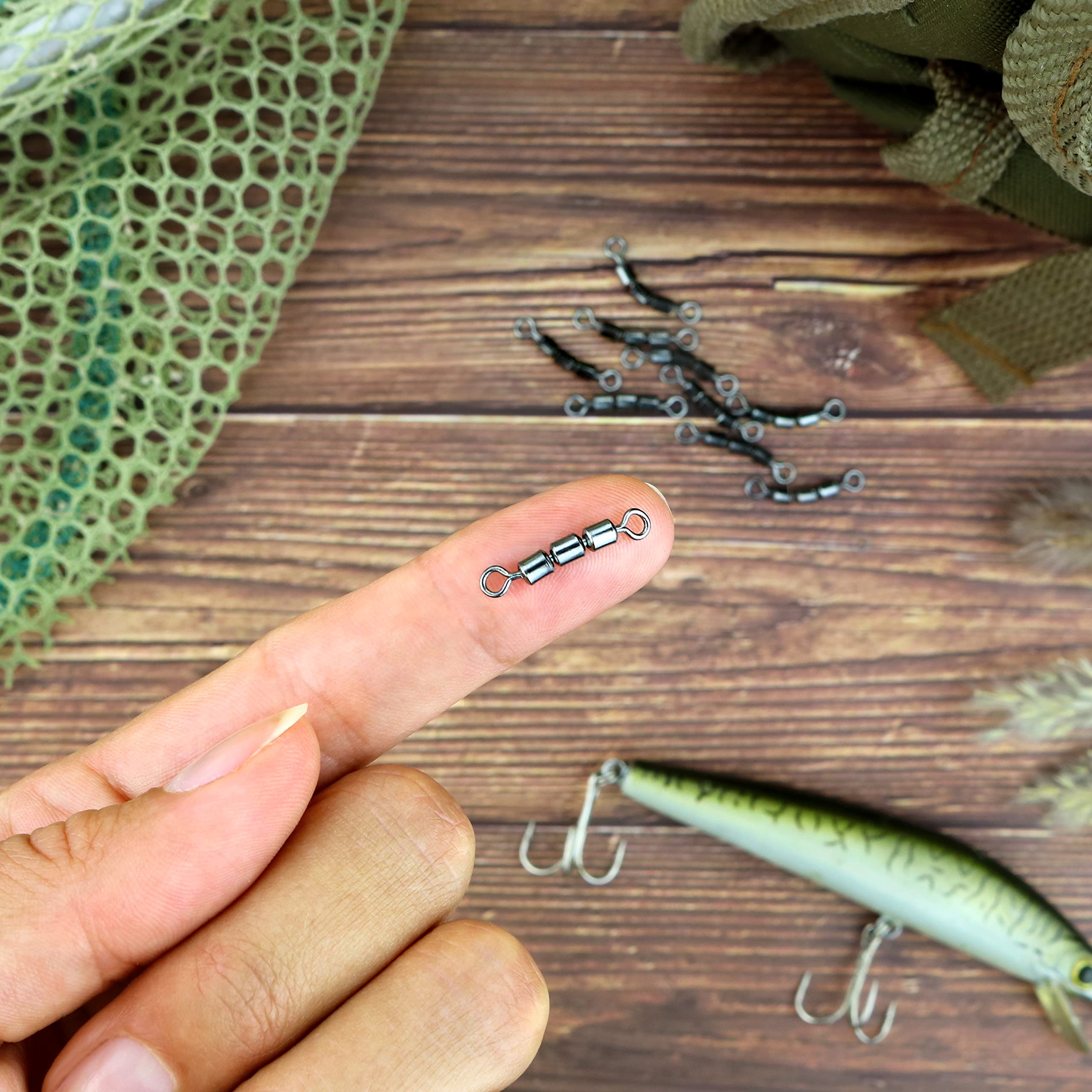 best swivals for trout fishing lures AMZfishing 20 x High-Speed Swivels, Triple Swivels, Swivels, Swivels, Fishing Accessories, Trout Bait, Swivel Assortment, Fishing Swivels, Fishing Accessories (20, 12) Sports & Outdoors swim action tbf Sufix 40 lb Low product type:champagne on linen shadowbox