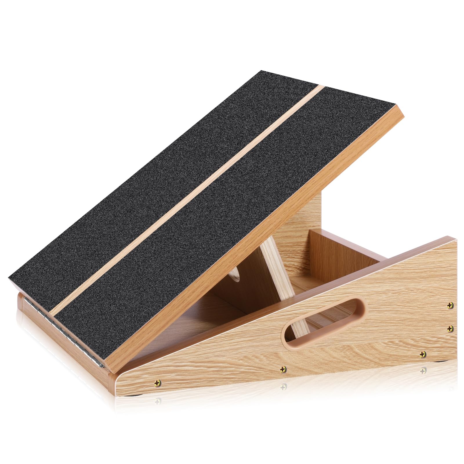 Professional Slant Board for Calf Stretching, Adjustable Wooden Calf Stretcher Incline Board, Calf Stretch Board for Squats Leg Knees Heel Ankle Stretching