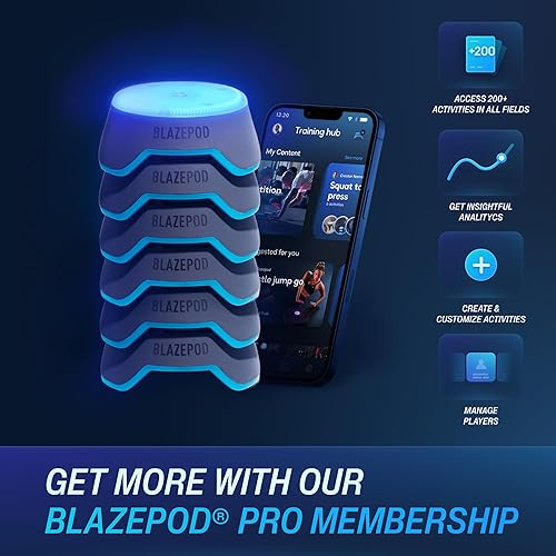 Miniatura 3 de BlazePod Cápsulas de luz LED para entrenamiento de reflejo y reacción, membresía profesional gratuita de 6 meses para mejorar los tiempos de