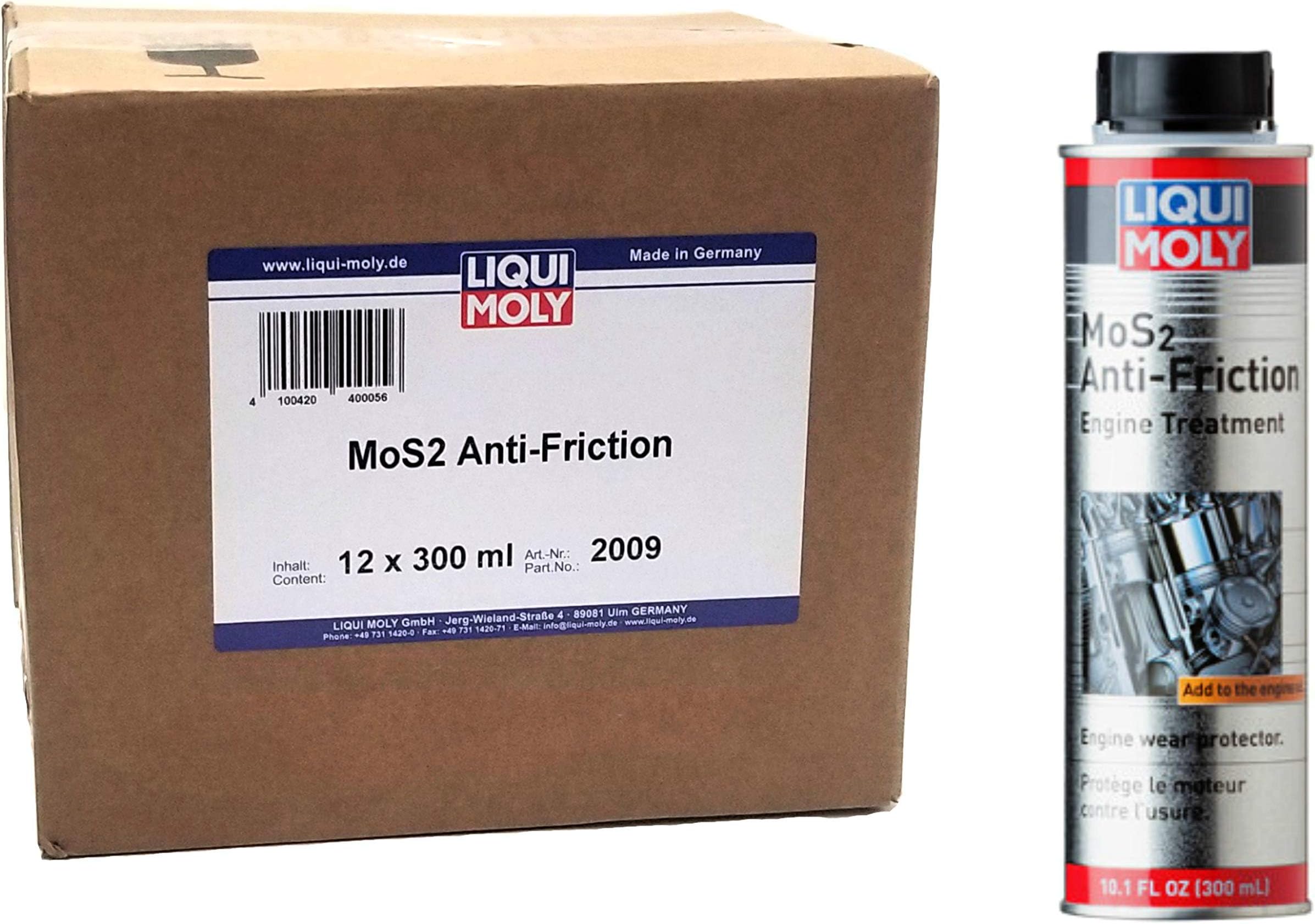 Liqui Moly2009 MOS2 Anti-Friction Oil Treatment 300ml Pack of 12