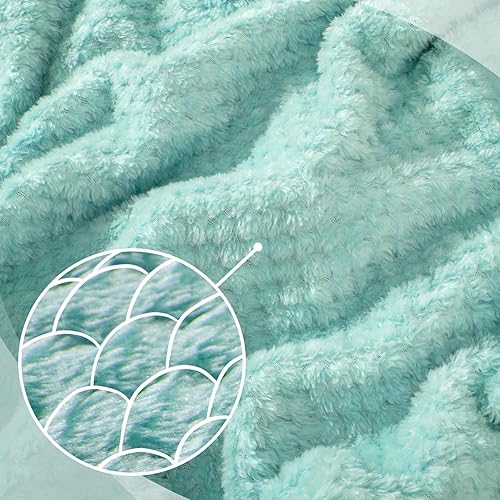 Miniatura 3 de Juego de almohada de viaje y manta para el cuello, almohada de espuma viscoelástica de avión para viajar Compacto con bolsa Azul Verde