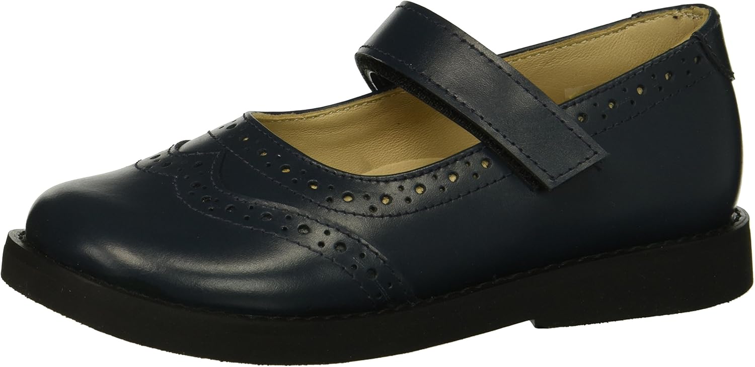 Elephantito Baby-Girl's Espectator Mary Jane Flat, Blue, 6 M US Toddler