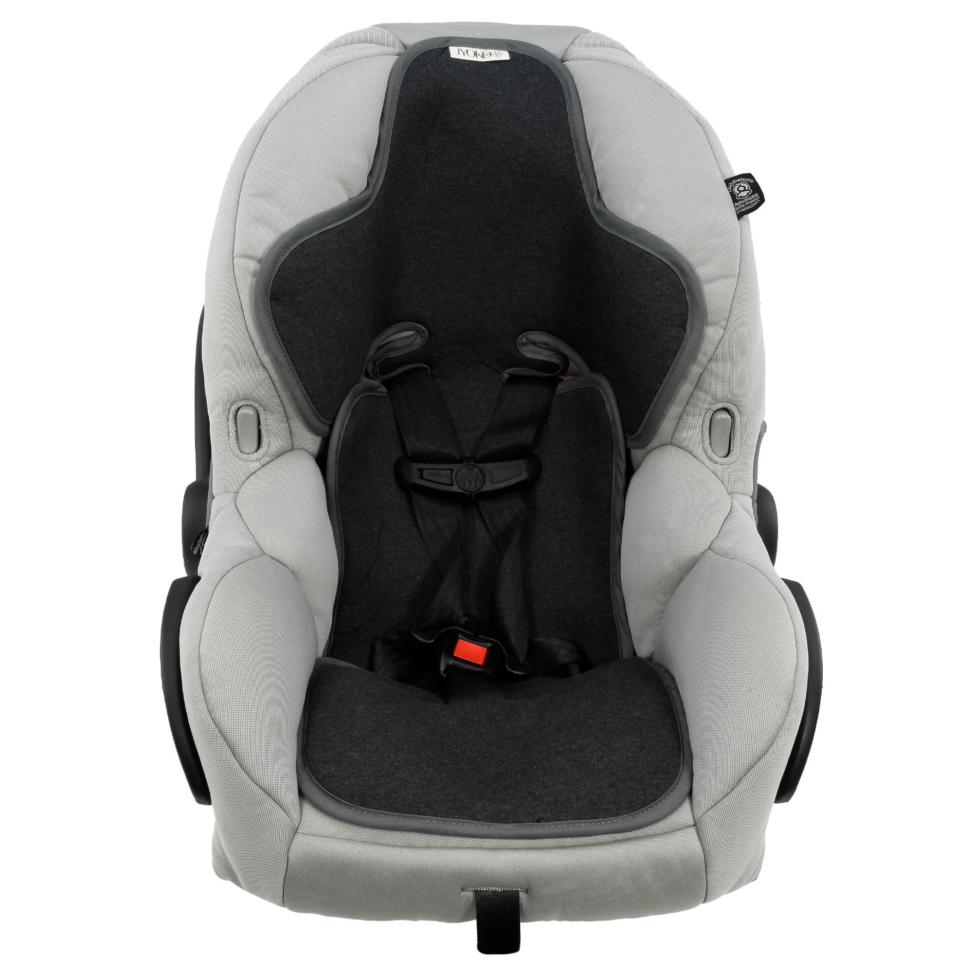 JYOKO KIDS Cuscino Seggiolino auto, Materassino Universale per Seggiolino di bambini Gruppo 0,1,2,3 Realizzato con cotone (Marengo, Gruppo 0-1)
