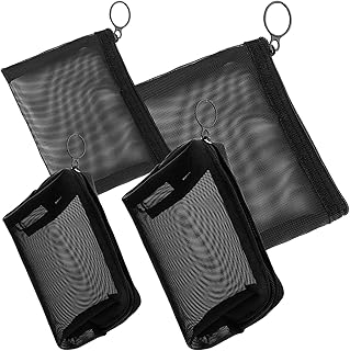 Hecila - 4 bolsas pequeñas de malla para maqu...