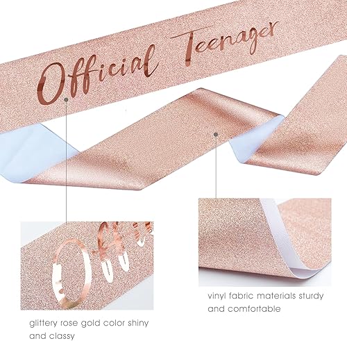 Miniatura 5 de FUNSACHY Juego de tiara de banda y diamantes de imitación para cumpleaños número 13, regalos de cumpleaños de 13 años para ella, decoraciones de