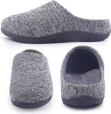 Git-up Orthotic Slippers with Arch Support for Plantar Fasciitis Pain Relief,Comfortable Slip On Clog,Indoor Outdoor Orthopedic House Shoes with Anti-Skid Rubber Sole