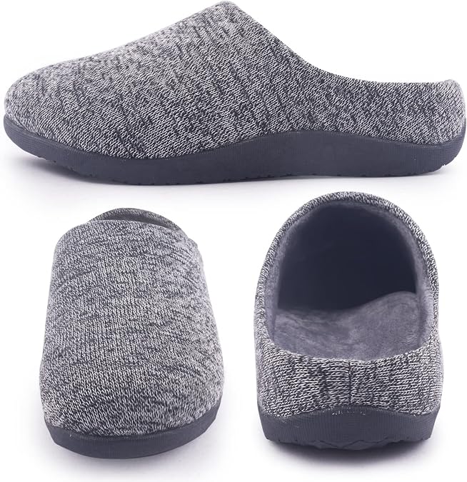 Git-up Orthotic Slippers with Arch Support for Plantar Fasciitis Pain Relief,Comfortable Slip On Clog,Indoor Outdoor Orthopedic House Shoes with Anti-Skid Rubber Sole