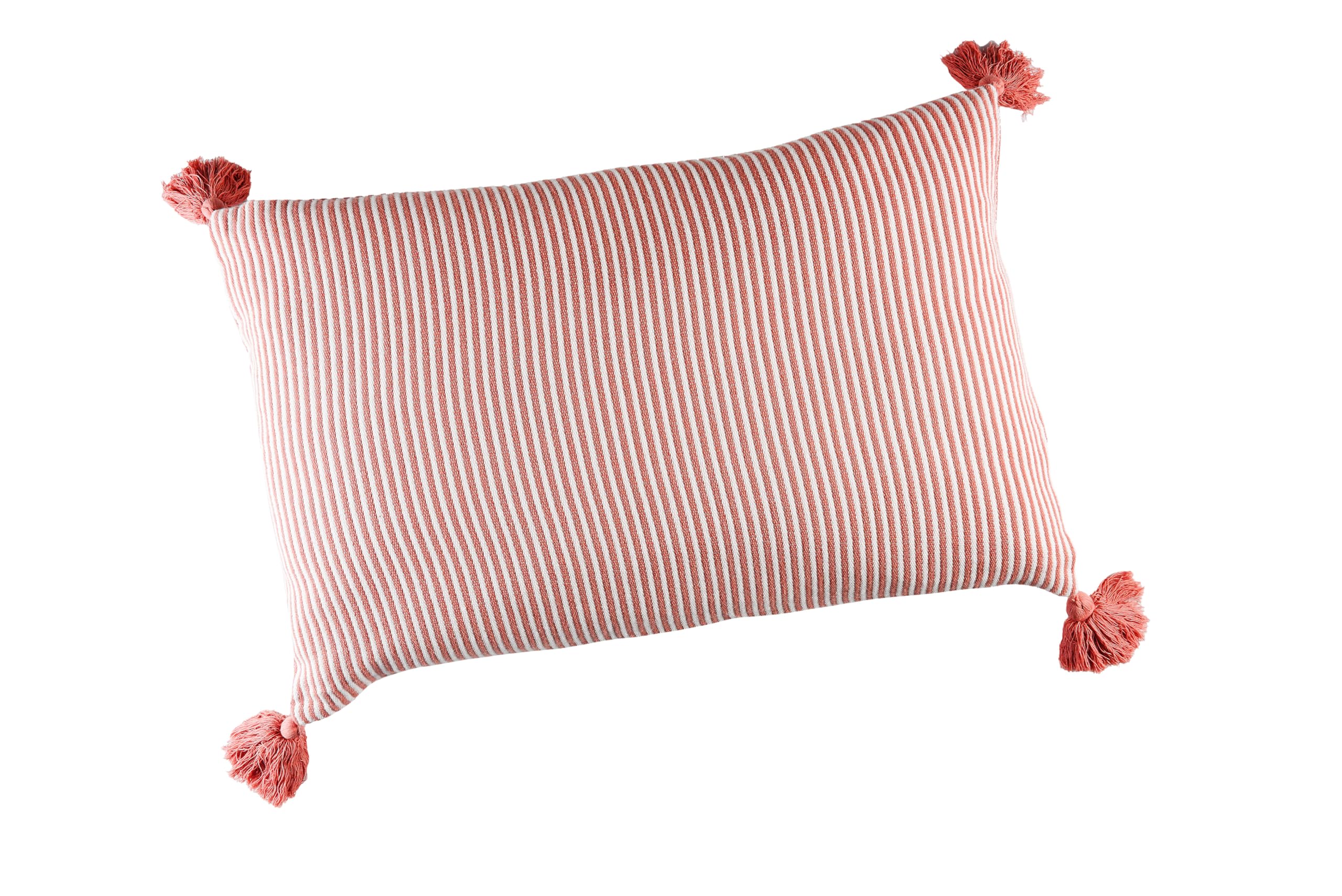 Coussin plein Faros Linder rouge brique pour une ambiance de plage au salon