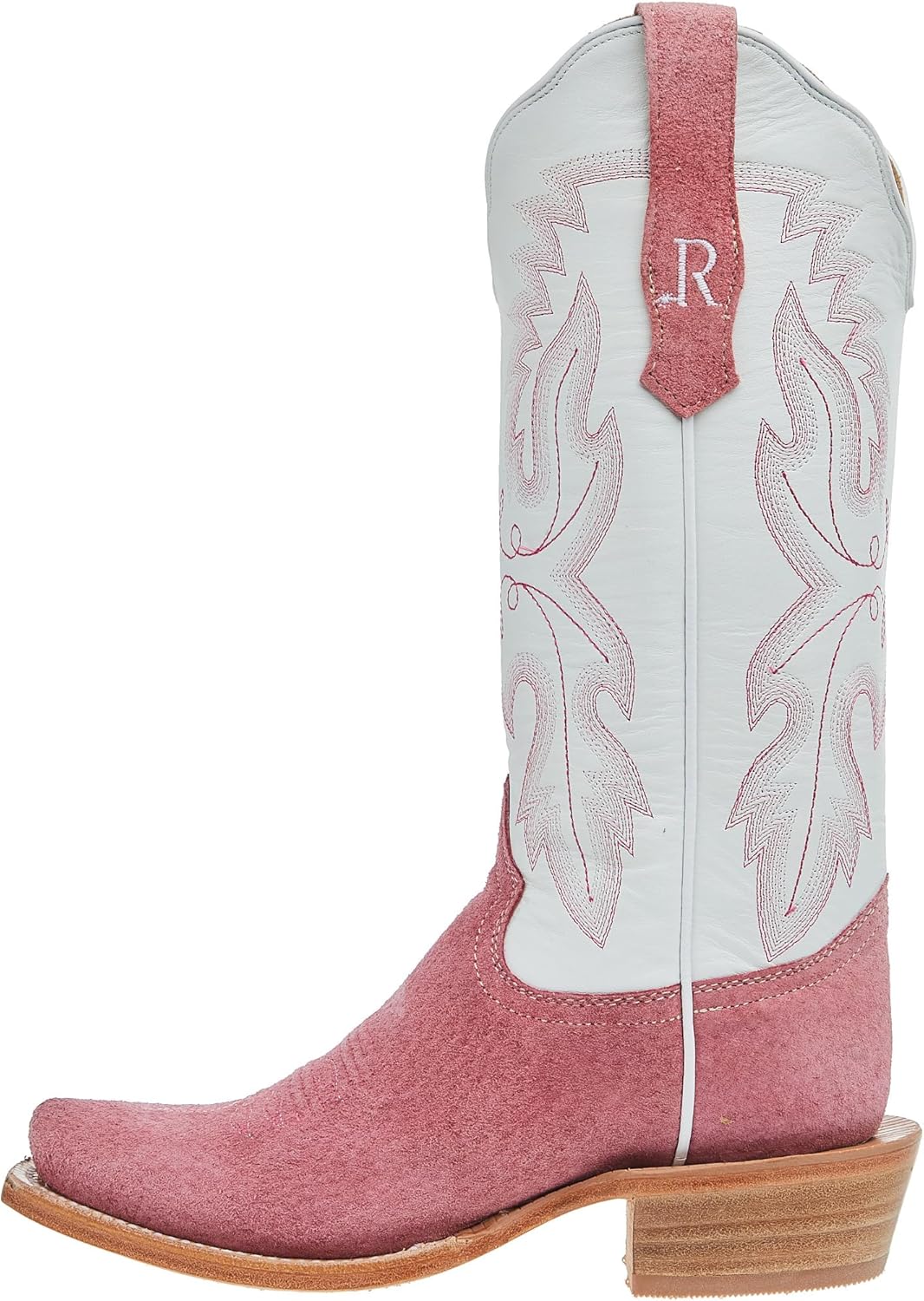 R Women's Rose Boar 13 In Winter White Top Cowgirl Boot