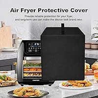 Vista 2 de Cubierta para horno de freidora de aire, tapa de nailon resistente al calor, funda protectora a prueba de polvo para freidora de aire Chefman 10L