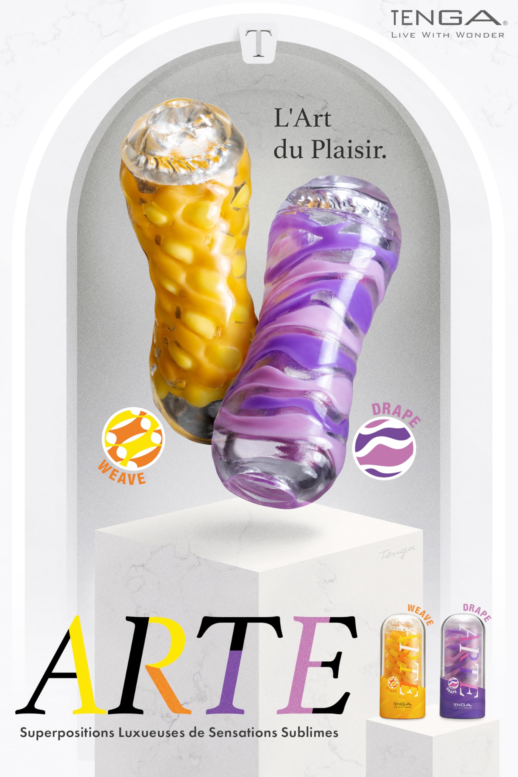 TENGA ARTE WEAVE - Masturbateur manuel réutilisable - Doux et détaillé