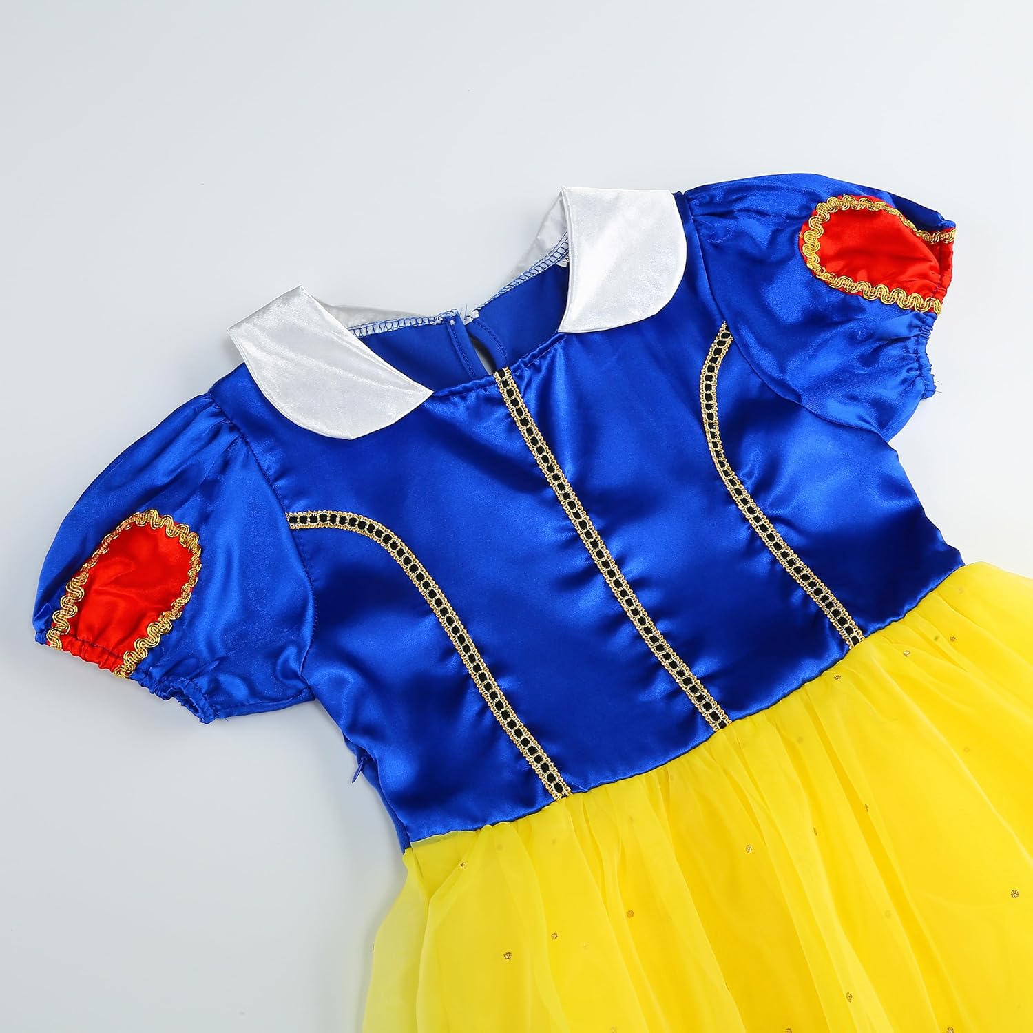 Princess Costume Dress for Girls Princess Dress Up Costume Birthday Party Halloween Cosplay with Accessories - Image 4