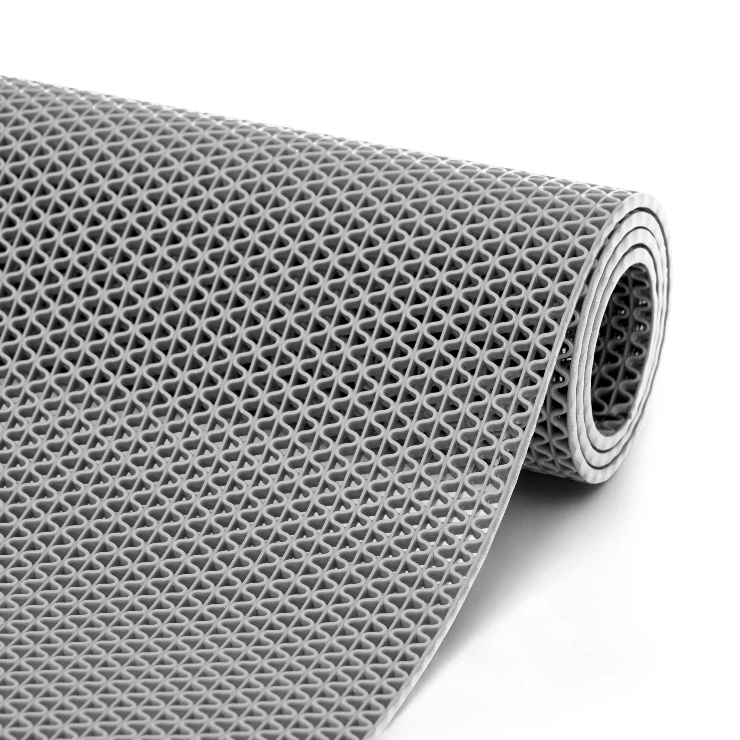 HOUSHIP® Anti Skid Rubber Bathroom Mat 2x3 Feet | Waterproof Non Slip Shower Door Mat | PVC Multipurpose Indoor Outdoor Entrance Floor Rug Export Quality Rain Mat (Grey)