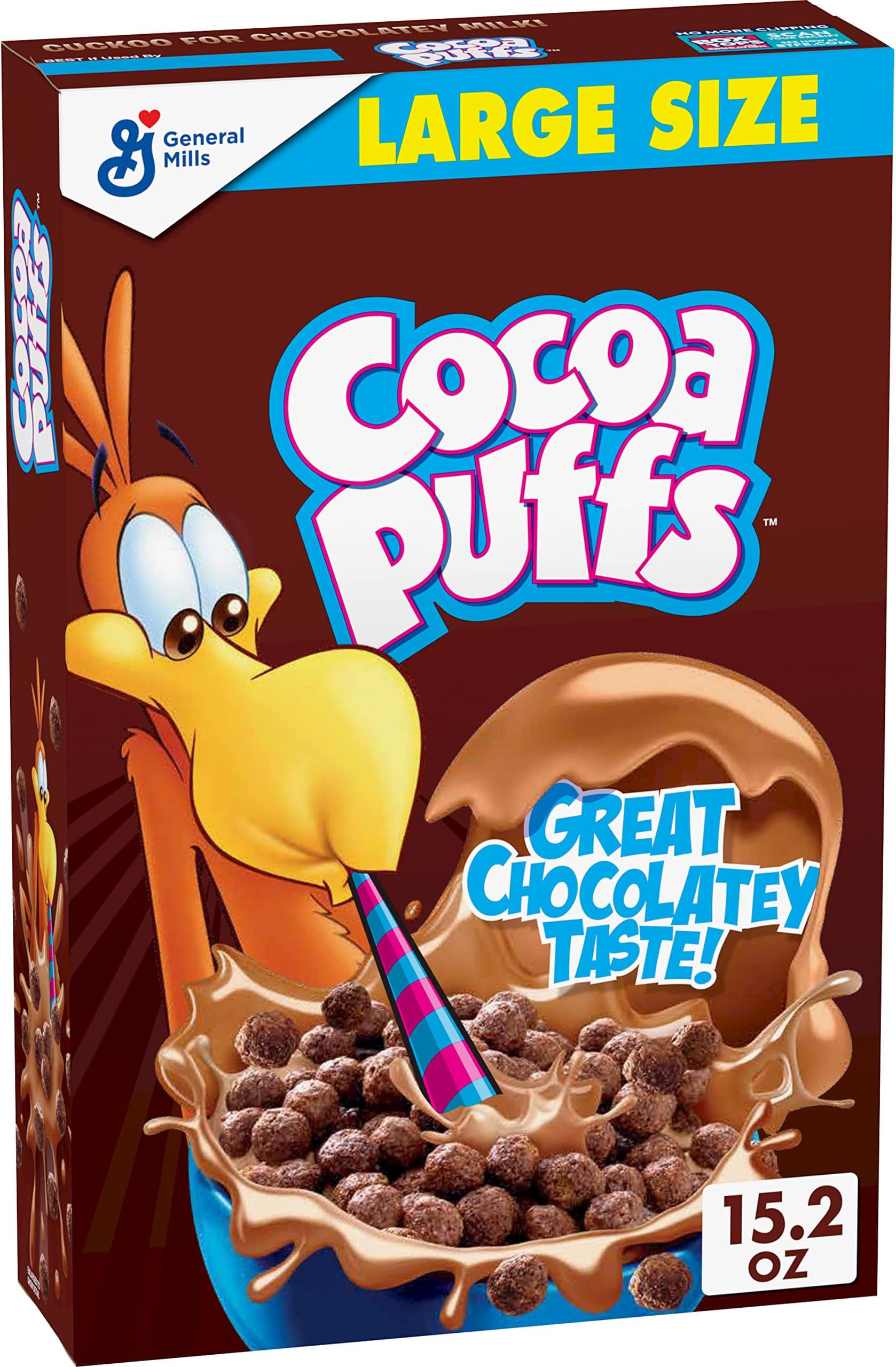 Chocolate Breakfast Cereal, Whole Grains, 15.2 oz (Pack of 10)