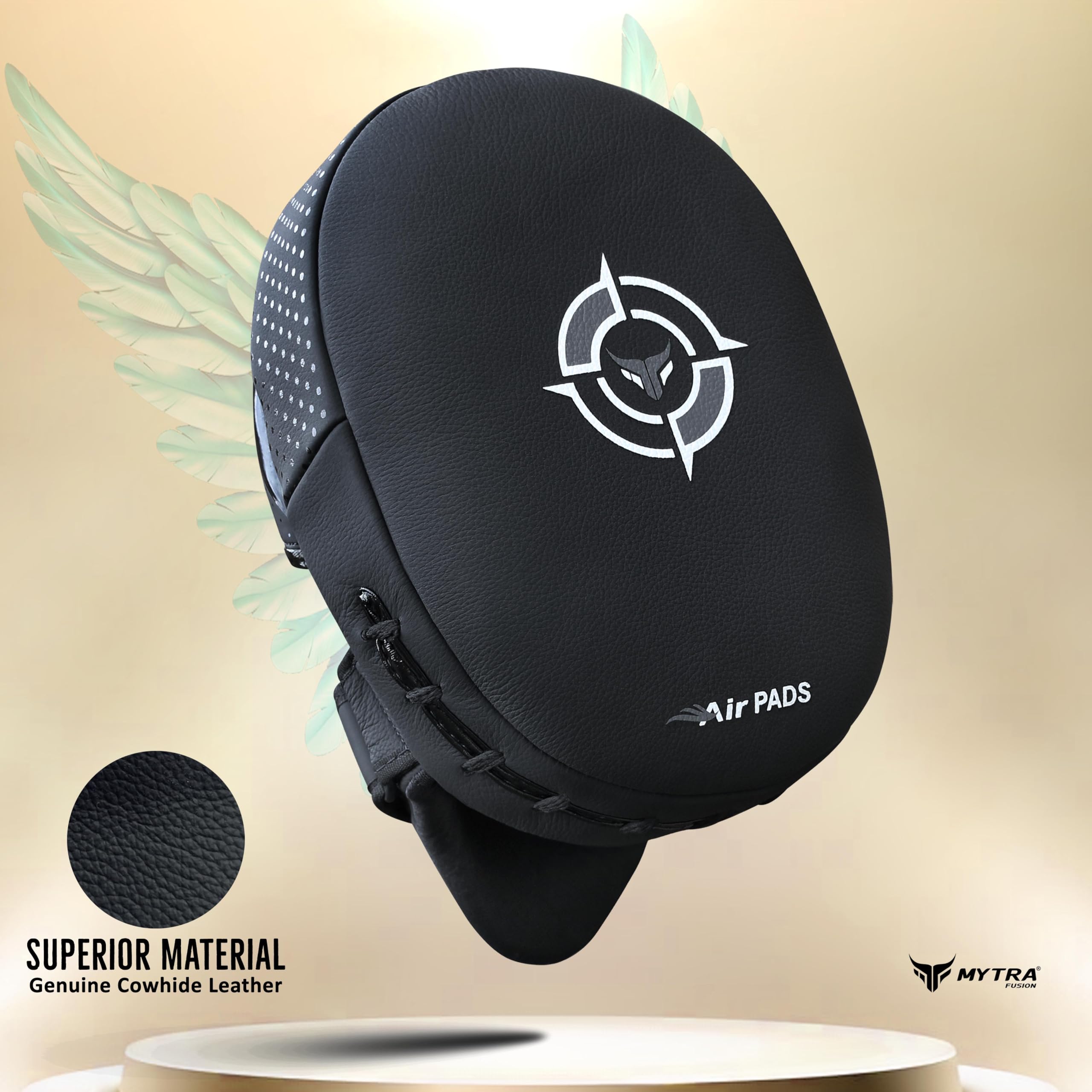 Mytra Fusion Pattes d'ours Boxe Cuir véritable pour entraînement MMA Muay Thai Kickboxing