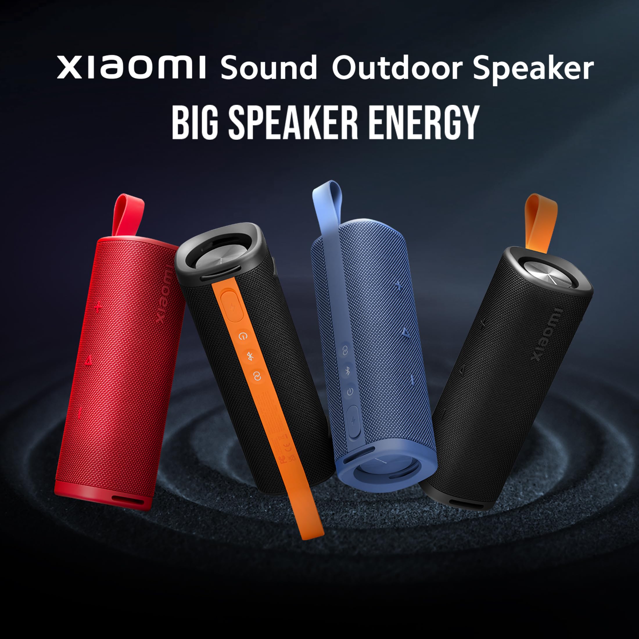 Xiaomi Altavoz de audio para exteriores (azul) | Altavoz de alta calidad de 30 W con micrófono, hasta 12 horas de reproducción, impermeable IP67 y tipo C, acoplamiento estéreo inalámbrico, altavoz