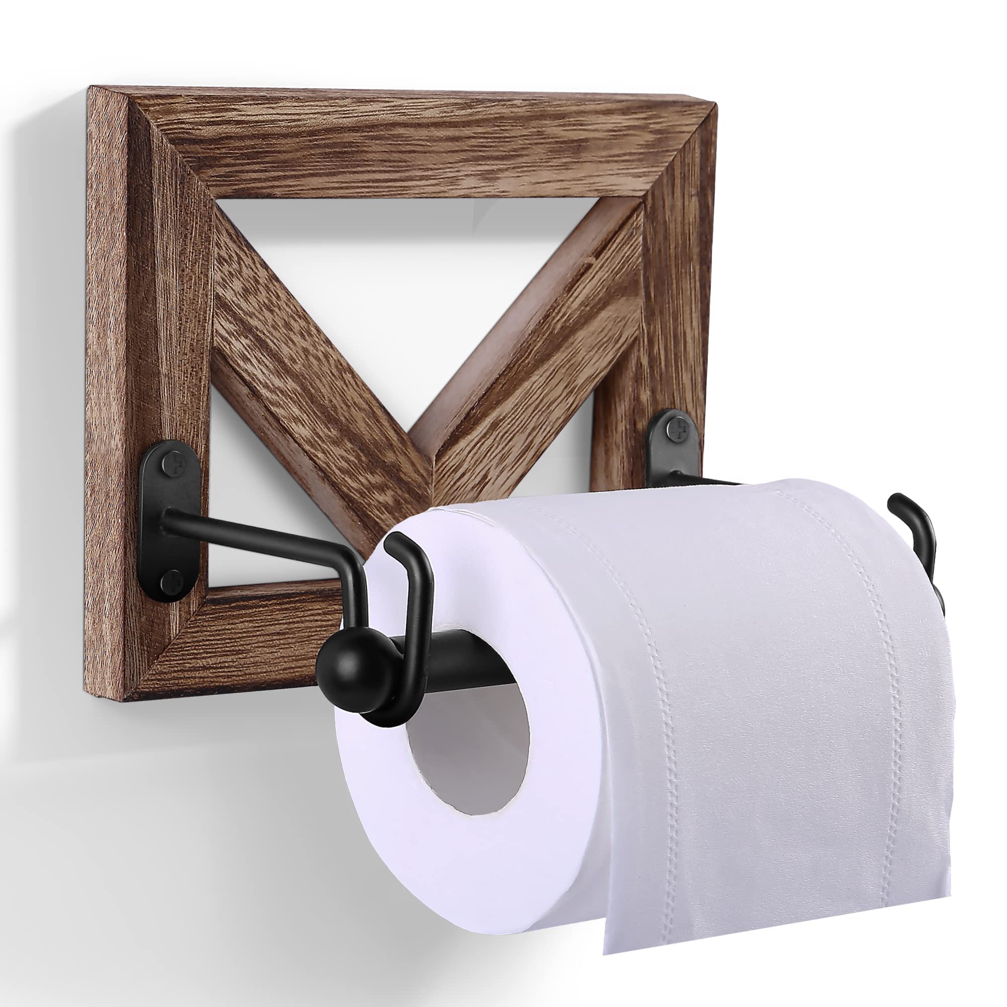 Buy POTRAS Toilet Paper Holder Wall , Wood Farmhouse Toile Paper Holder