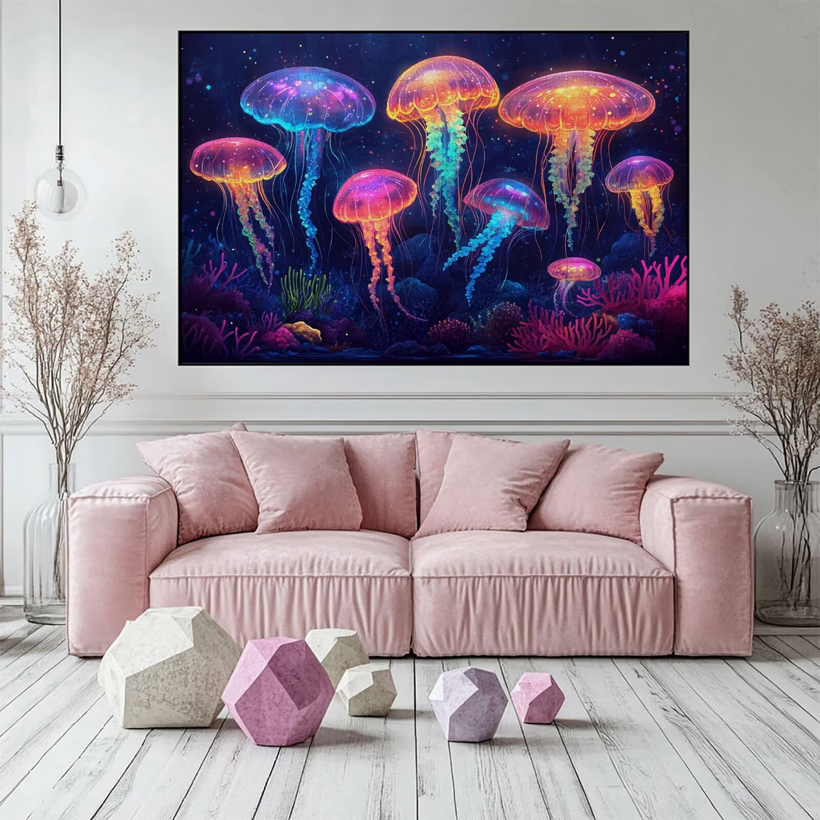 Puzzle 3000 elementów meduza puzzle dla dorosłych koralowe 122 x 81 cm Unikalne rzemiosło klasyczne 3D drewniane układanka do rodzinnych gier aktywnych, układanka do samodzielnego wykonania nawet do