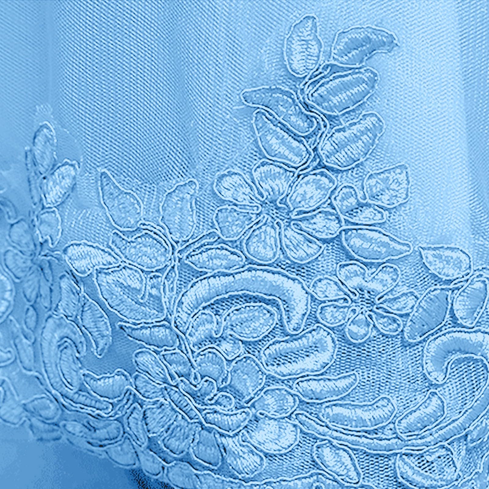 Mädchen Kleid Festlich Sommer Ärmellos Tüll Bestickt Prinzessin Kleider Kinder mit Schleife A-Linie Abschlusskleid Hochzeit Blumenmädchenkleider Geburtstag Abendkleider