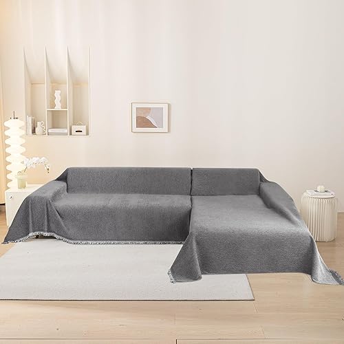 Miniatura 5 de MEETSKY Fundas de sofá lavables, fundas para sofá de 2 cojines, aptas para mascotas, fundas para sofá seccional, tela gruesa y suave, estilo