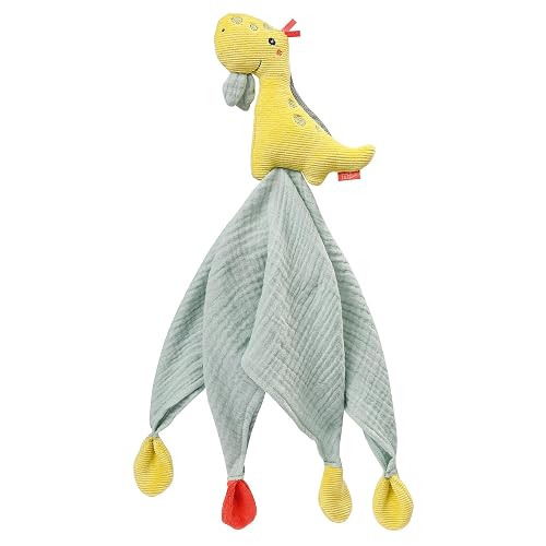 Fehn 051032 Schmusetuch Dino - Spielkamerad, Einschlafhilfe & Stofftier-Schnuffeltuch mit…