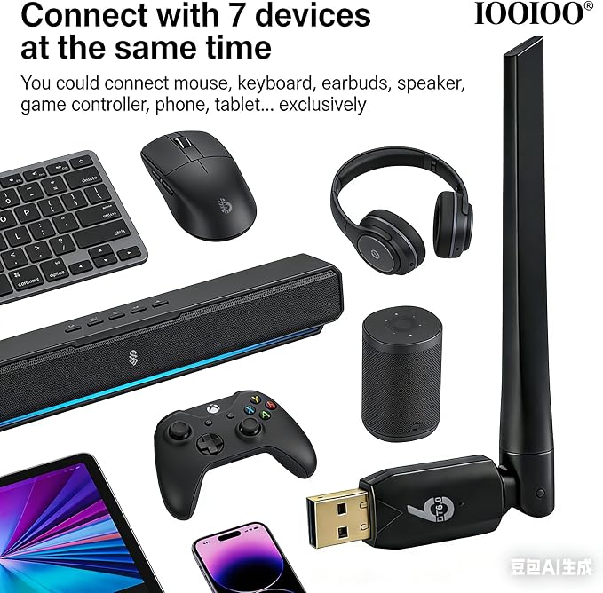 Adaptador Bluetooth USB 6.0 Largo Alcance 500 Pies PC Windows miniatura 3