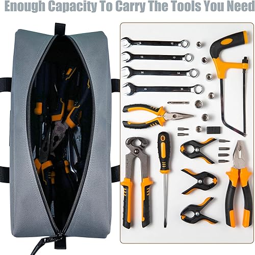 Miniatura 9 de MELOTOUGH Kit combinado de bolsa de herramientas utilitarias incluye 2 bolsas organizadoras de herramientas medianas para electricista, fontanería,
