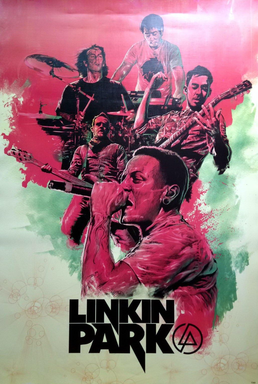 7349-M Linkin Park American Rock Band Chester Bennington Music Wall Decoration Poster Size 23.5"x35"