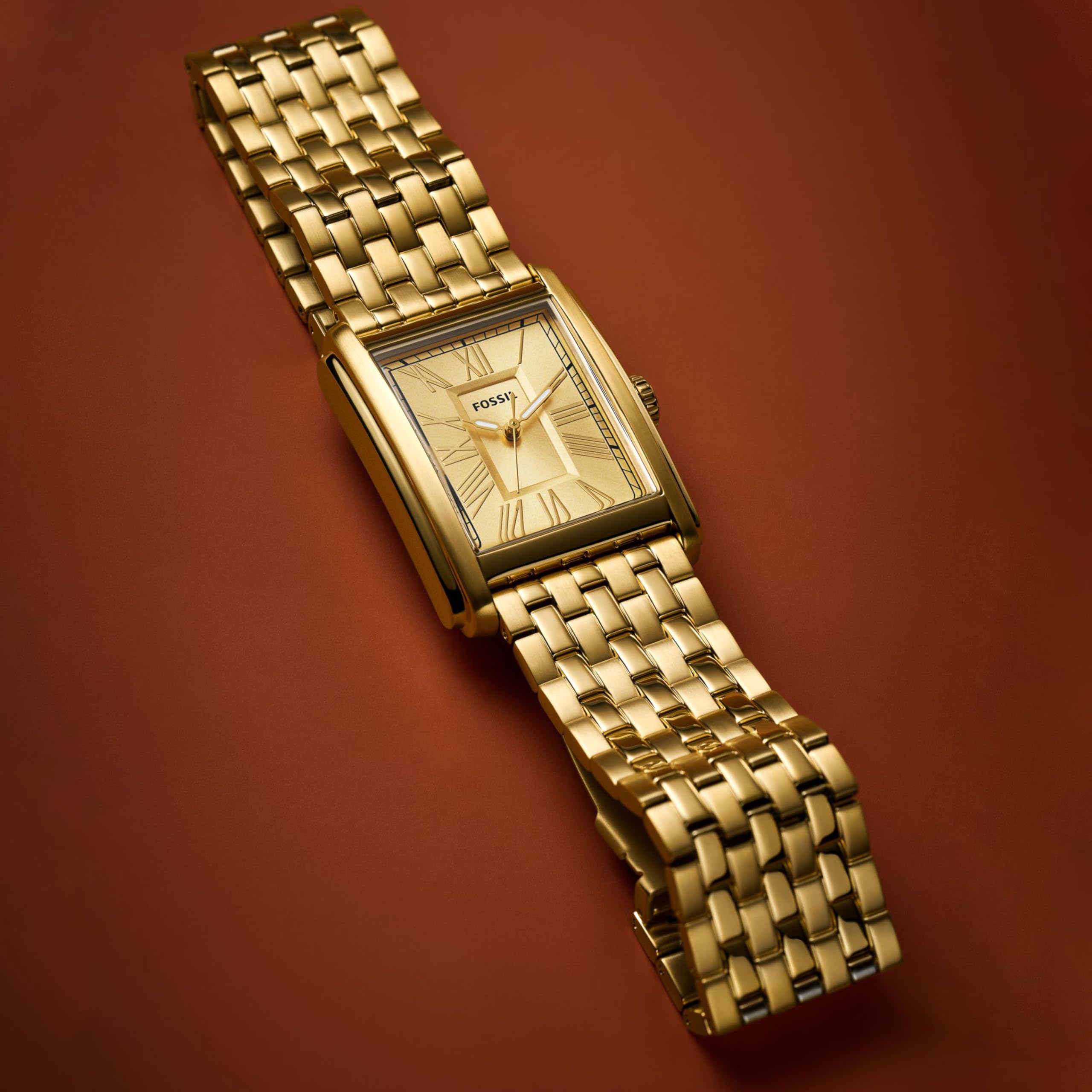 Fossil Orologio Carraway da uomo, Movimento al quarzo a tre lancette con cinturino in pelle o acciaio inossidabile