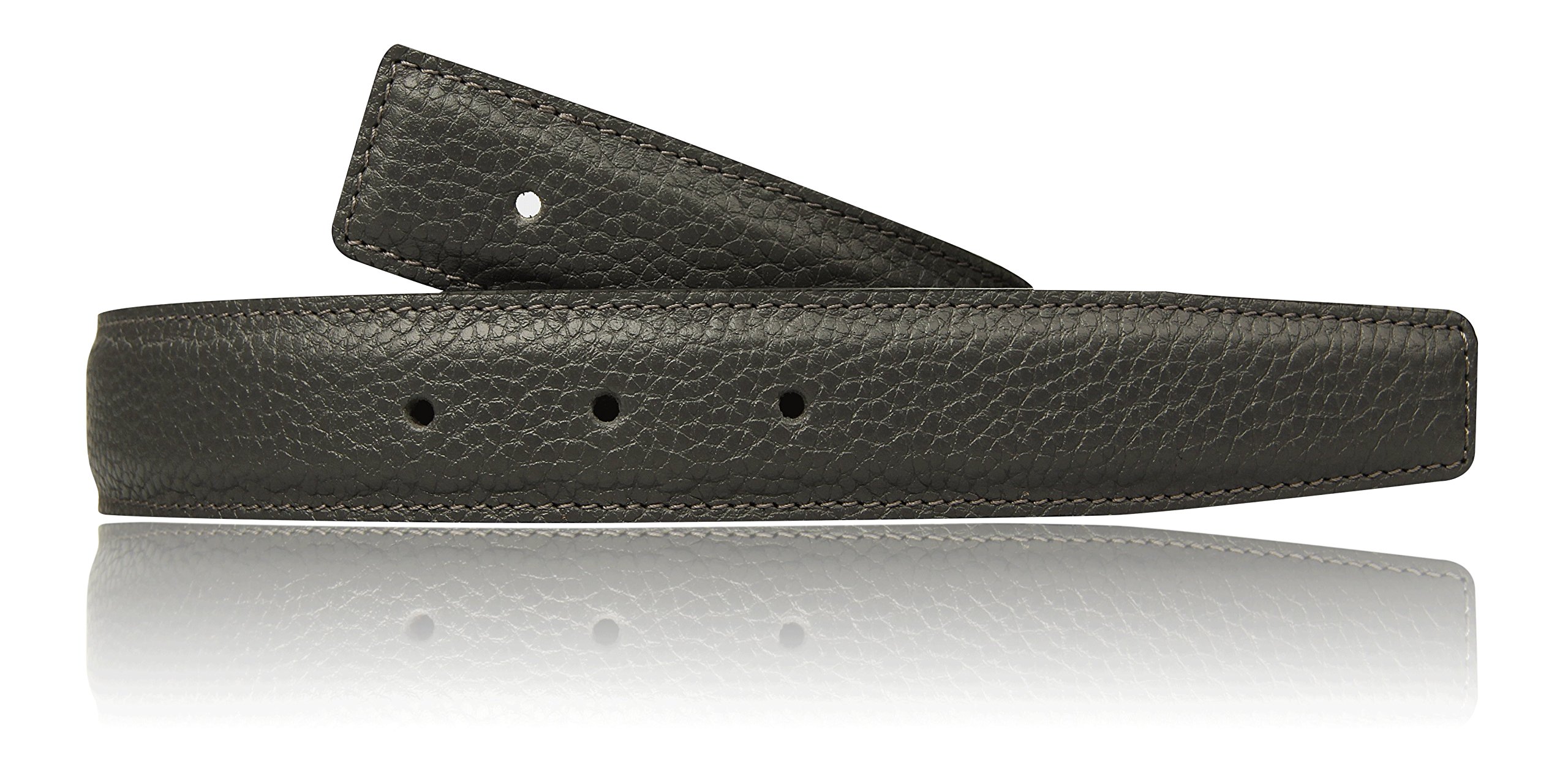 Grauer echt Leder Wendegürtel für Herren & Damen in Grau 31mm Gürtel