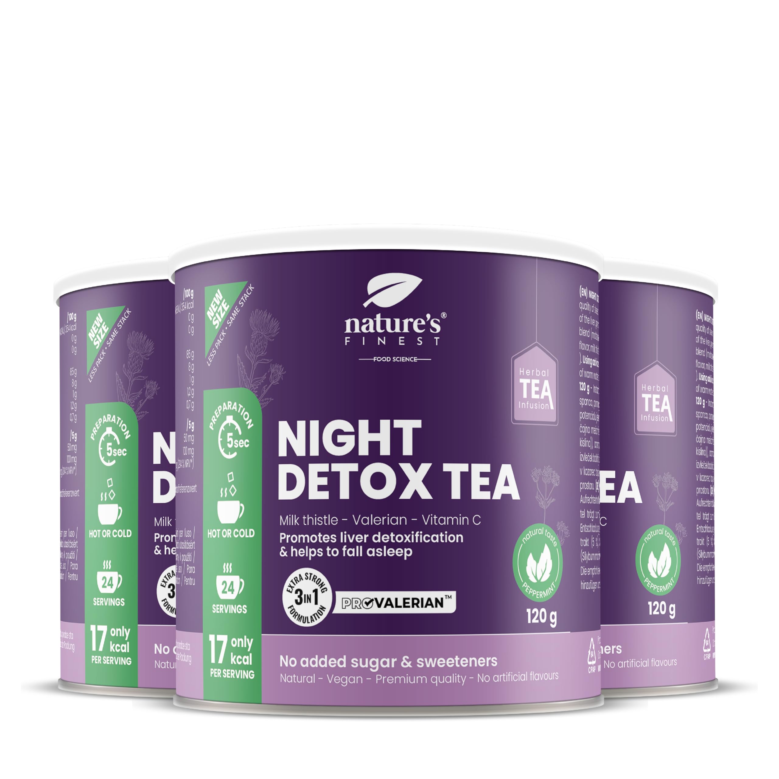 Nature's Finest Night Detox Tea, Instant-Tee 360 g (3er Pack)