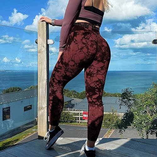 Miniatura 2 de MOHUACHI Leggings para mujer con levantamiento de glúteos para mujer, sin costuras, cintura alta, pantalones de yoga, gimnasio, mallas de glúteos