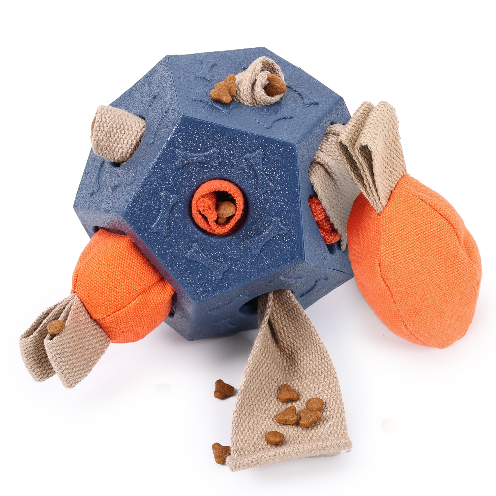 Dog Snuffle Ball - Upgrade Ball Interactive Puzzle Dog Toys, Foraging Truffle Pads Puppy Snack Dispenser Slow Feeder Suitable for Any Size Pet with