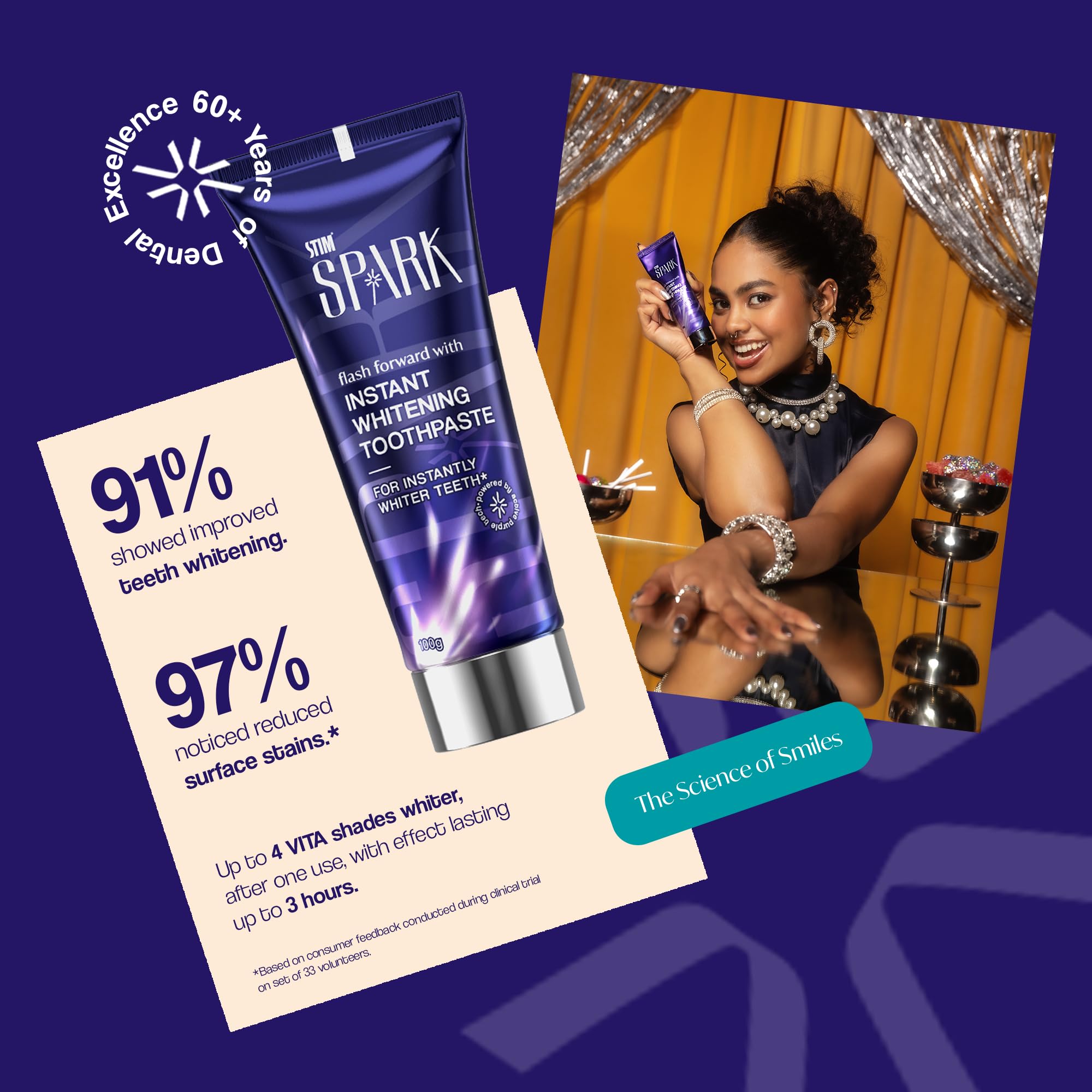 STIM Spark Instant Whitening Toothpaste | Instantly Whiter Looking Teeth product image 5
